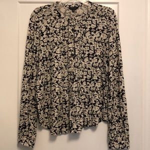 Lucky Brand black and white top! Women’s large.